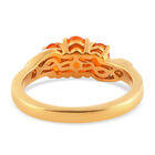 Salamanca Feueropal und Zirkon-Ring, 925 Silber vergoldet  ca. 0,67 ct image number 5