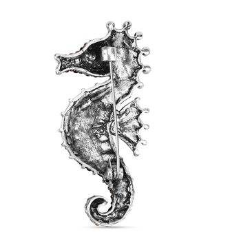 Mehrfarbiger Kristall Brosche Antik-silber-Plattierung