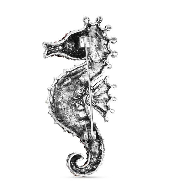 Mehrfarbiger Kristall Brosche Antik-silber-Plattierung image number 4