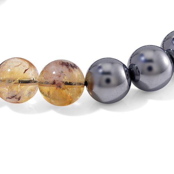 Flexibles Terahertz und Citrin Armband - 140 ct. image number 4