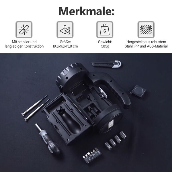 Vielseitiges Werkzeug-Set mit Taschenlampe image number 7