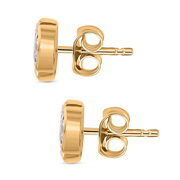 Moissanit Ohrringe, ca. 0,79 ct. image number 5