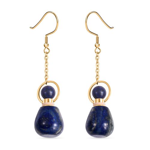 Lapislazuli Ohrringe, goldfarben 39.00 ct image number 1
