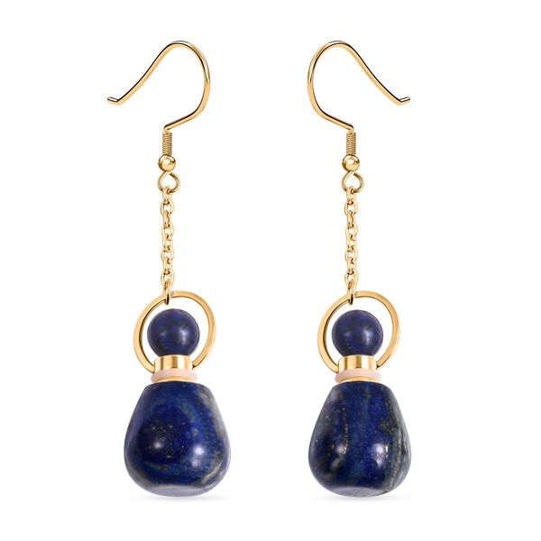 Lapislazuli Ohrringe, goldfarben 39.00 ct image number 1