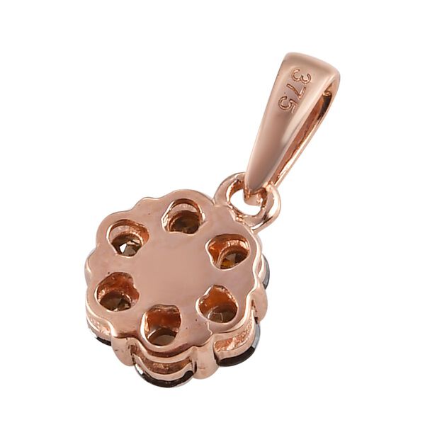 Nat&uuml;rlicher Champagner Diamant-Anh&auml;nger, zertifiziert, 375 Ros&eacute;gold ca. 0,50 ct image number 5