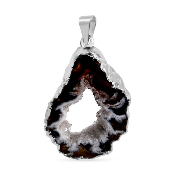 Achat Anh&auml;nger, silberfarben ca. 20.00 ct