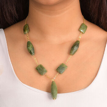 EverTrue Vesuvianit 50cm Halskette - 270 ct.