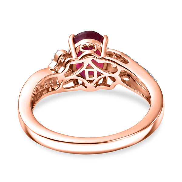 D'Joy afrikanischer Rubin und Zirkon Ring - 2,26 ct. image number 5