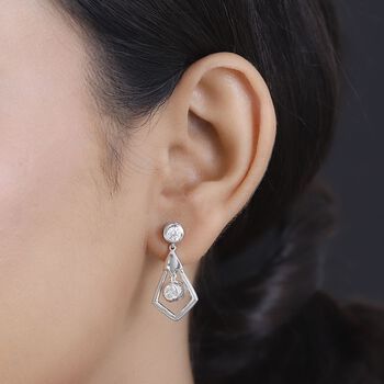 J Francis gefertigt mit SWAROVSKI- Swarovski Zirkonia Ohrringe