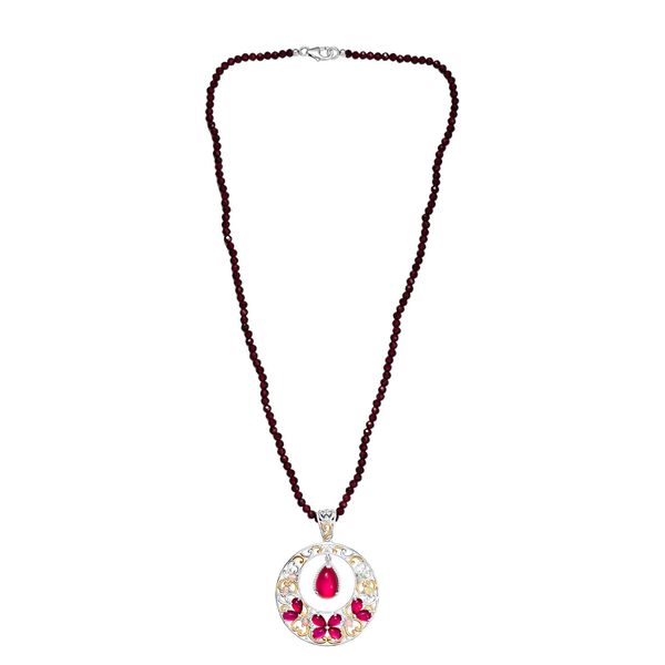 D'Joy Maulbeer Mondstein Schmuckset ca. 45 cm 925 Silber rhodiniert, 925 Silber Rhodiniert und 750 Gelbgold Vermeil ca. 47.16 ct image number 4