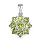 Peridot Anhänger Edelstahl ca. 5.33 ct