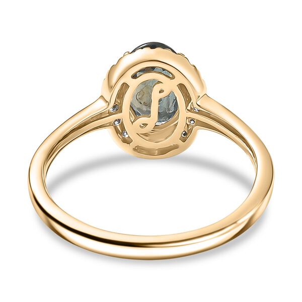 AAA Alexandrit und Diamant Ring in 585 Gold - 1,70 ct. image number 6