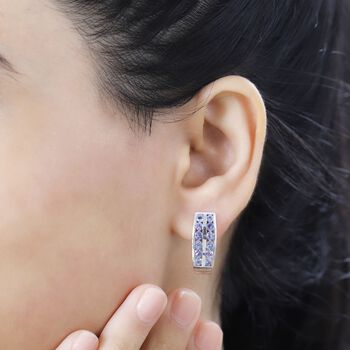 AA Tansanit Ohrringe 925 Silber rhodiniert ca. 1,93 ct.