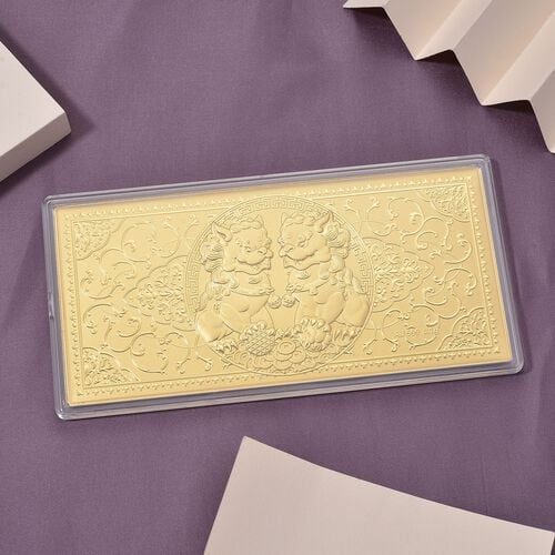 999er Gold-Plättchen mit Pixiudesign image number 1