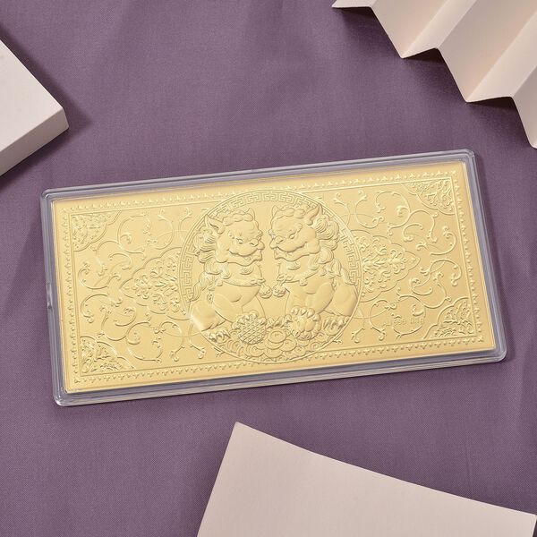 999er Gold-Pl&auml;ttchen mit Pixiudesign, 100mg image number 1