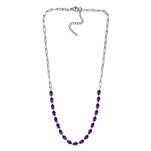 Afrikanische Amethyst-Halskette, 45 cm - 8,31 ct. image number 4