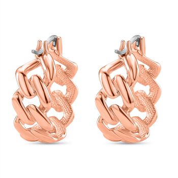 Wei&szlig;er Kristall Ohrringe Nickelfreies Messing, Rosefarben