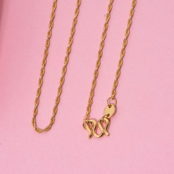 Singapurkette in 999 Gelbgold, 45cm image number 1