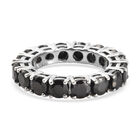 Elite Shungit Ring 925 Silber platiniert (Größe 16.00) ca. 2,51 ct