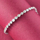 Handgefertigtes Polki-Diamant-Armband in Silber image number 1