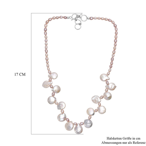 AA weiße Süßwasser Perle Halskette, 45 cm image number 6