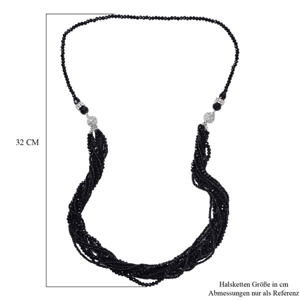 Schwarzes und weißes Kristall-Schmuckset - 247 ct. image number 8