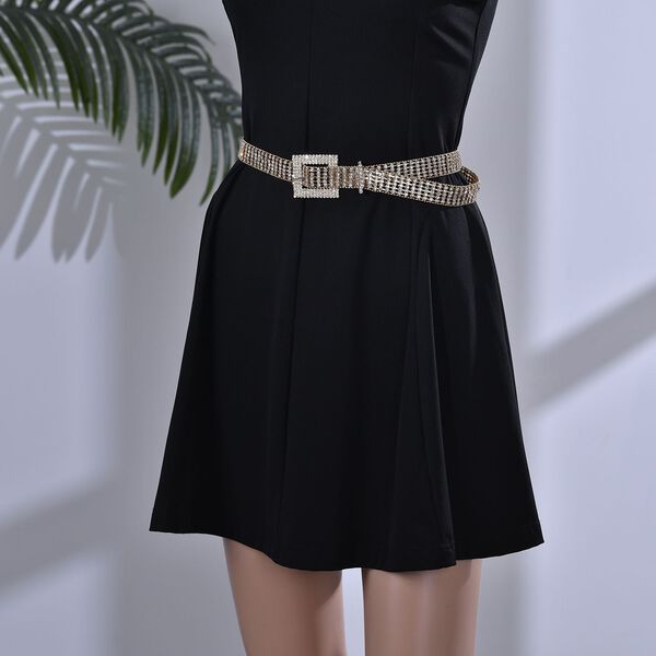 Kristallg&uuml;rtel, L120cm, goldfarben image number 2