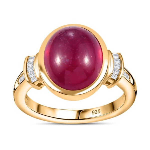 AA Afrikanischer Rubin und Diamant Ring - 8,58 ct. image number 3