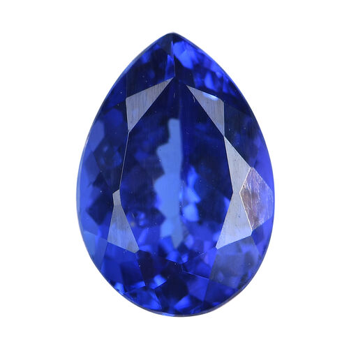 AAAA Tansanit Edelstein, Tropfen, Facettierter Schliff, 10x7mm, ca. 2.28 ct image number 0