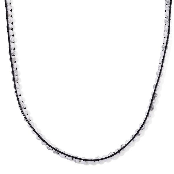 Flexible wei&szlig;e Howlith Halskette - 80 ct.