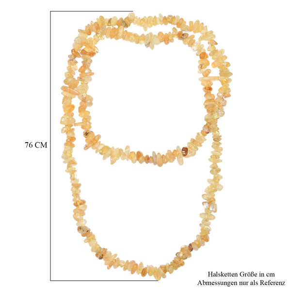 Citrin 76cm Halskette - 329 ct. image number 5