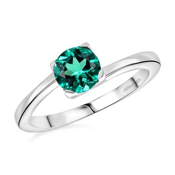 LUXURIANT AAA Labor kolumbianisches Smaragd Schmuckset, 925 Silber rhodiniert - 2,70 ct.