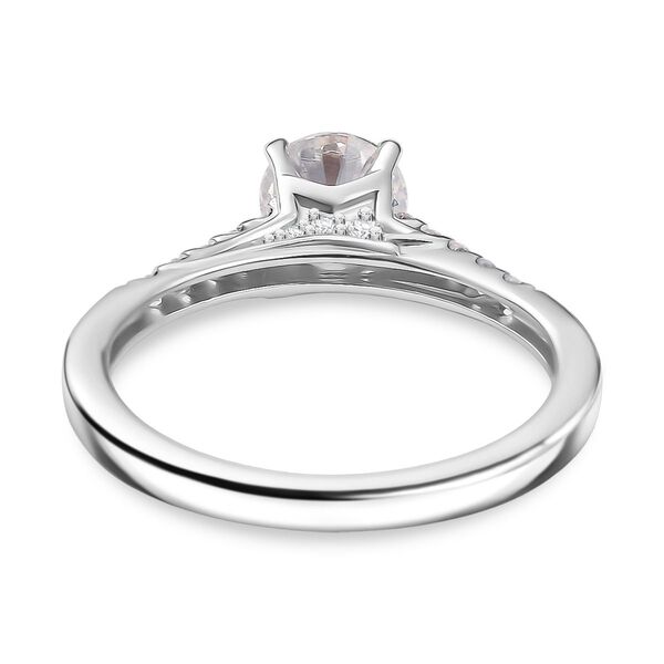 Moissanit Ring 925 Silber rhodiniert (Gr&ouml;&szlig;e 21.00) ca. 1,16 ct image number 6