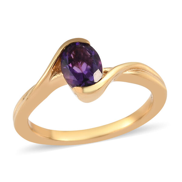 Marokkanischer Amethyst Ring 925 Silber vergoldet  ca. 0,69 ct image number 4