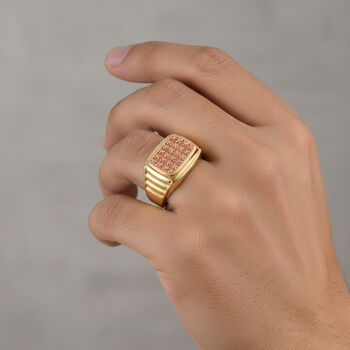 EVER TRUE Nat&uuml;rlicher Champagner Diamant Ring Nickelfreies Messing (Gr&ouml;&szlig;e 16.00)