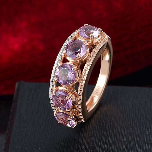 AA Rose De France Amethyst Ring 925 Silber PE und VR (Gr&ouml;&szlig;e 20.00) ca. 2,25 ct image number 2