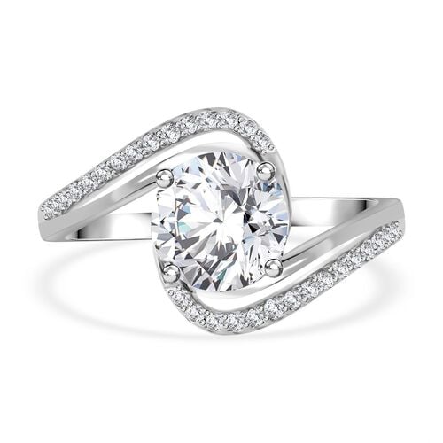 LUSTRO STELLA - Weißer Zirkonia Ring image number 0