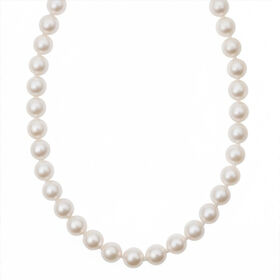 Weiße Süßwasser Perle Halskette ca. 45 cm 925 Silber rhodiniert