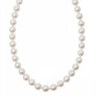 Weiße Süßwasser Perle Halskette ca. 45 cm 925 Silber rhodiniert