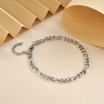 Figaro-Armband, ca. 19 cm, 316L Edelstahl