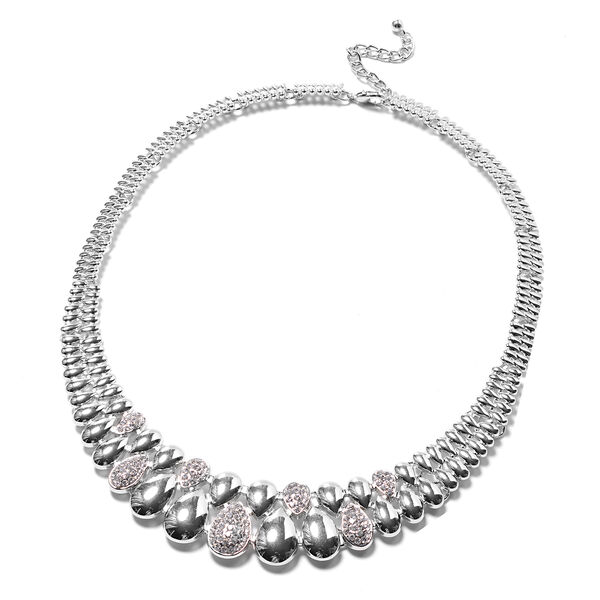 Weiße Kristall-Halskette - 75,60 ct. image number 0