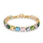 Mehrfarbiger Kristall Armband ca. 19 cm Nickelfreies Messing