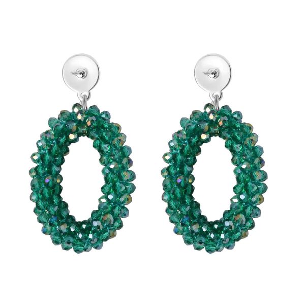 Dunkelgrünes Glasperlen-Schmuckset image number 7