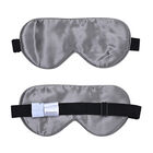 SERENITY NIGHT: 2er-Set - Kissenbezug und Augenmaske aus 100% Maulbeerseide, Grau image number 3