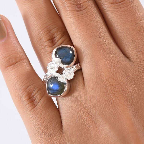 D'Joy AA Labradorit Ring 925 Silber (Größe 17.00) ca. 5,66 ct image number 3