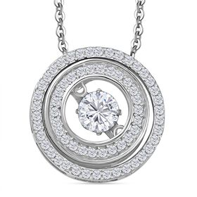 Moissanit Anhänger mit 50cm Kette - 0,94 ct.