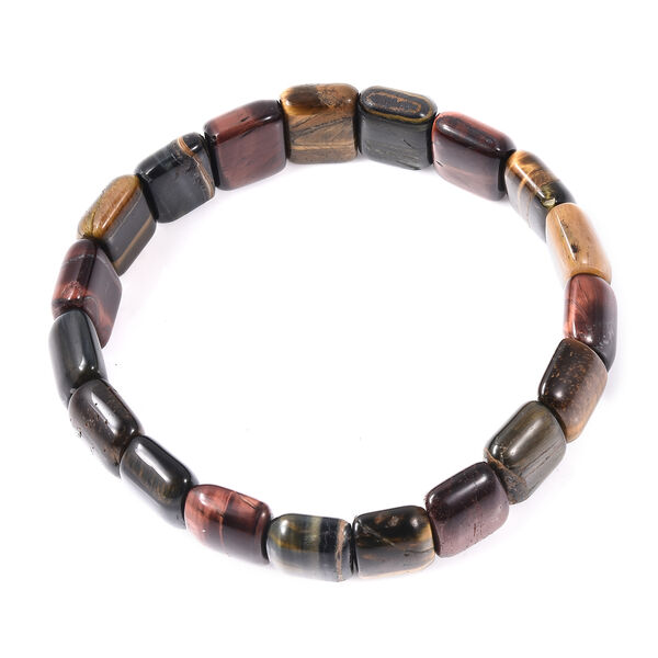 Mehrfarbiges Tigerauge flexibel Armband ca. 17-18 cm lange 149.75 ct image number 3