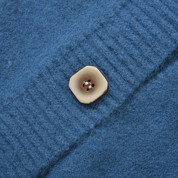 LA MAREY - Strickjacke mit Kn&ouml;pfen, blau image number 3