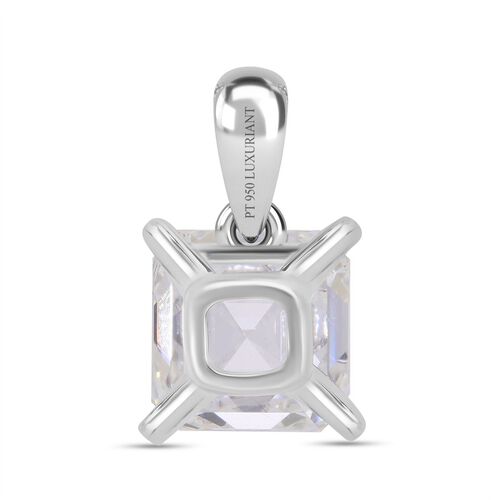 LUXURIANT DIAMOND- IGI zertifizierter VS-GH Labor Asscherschliff Diamant Anhänger in 950 Platin - 5 ct. image number 3