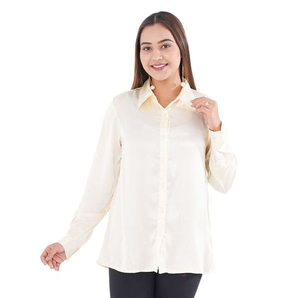 TAMSY - Japan Satinhemd, Gr&ouml;&szlig;e 40, Wei&szlig; image number 2